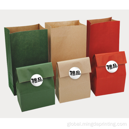 Paper Gift Bags Customized printing square bottom oil proof paper bag Supplier